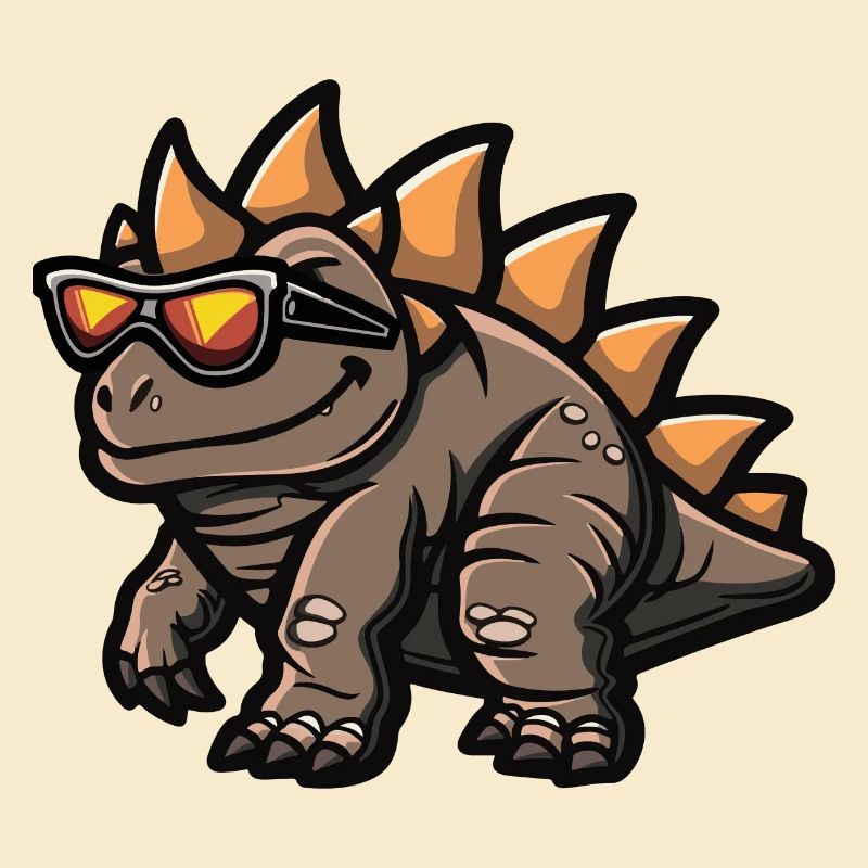 Dinosaurier stegosaurus Comic Cool
