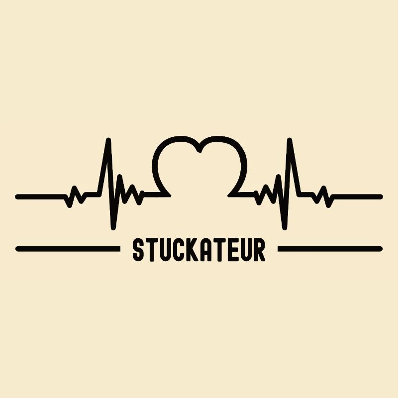 Herzschlag Stuckateur Herz Bester Mann Stukkateur