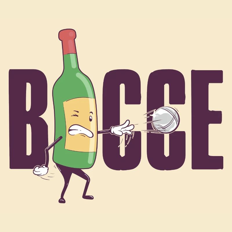 Bocce Wine Bottle Bocce Ball avec Jack Bocci Game