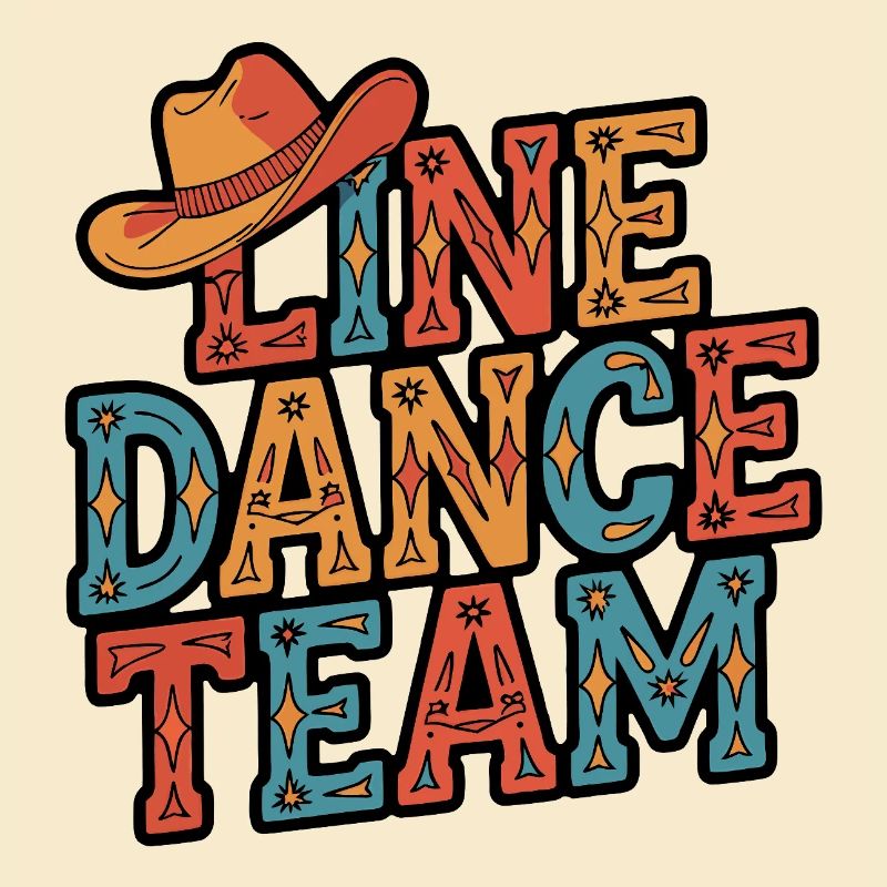 Line Dance Group Team Family Dancing