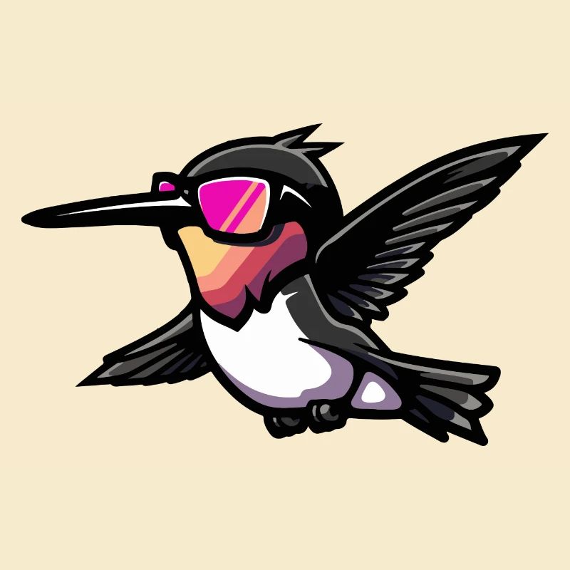 Kolibri Vogel Comic Cool