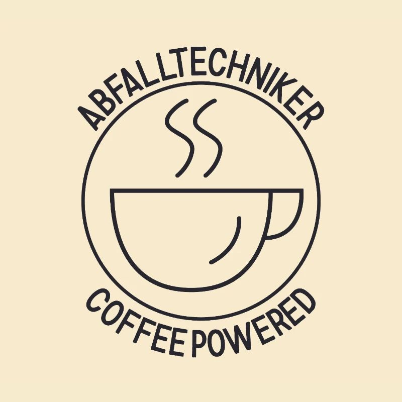 Abfalltechniker Coffee Powered