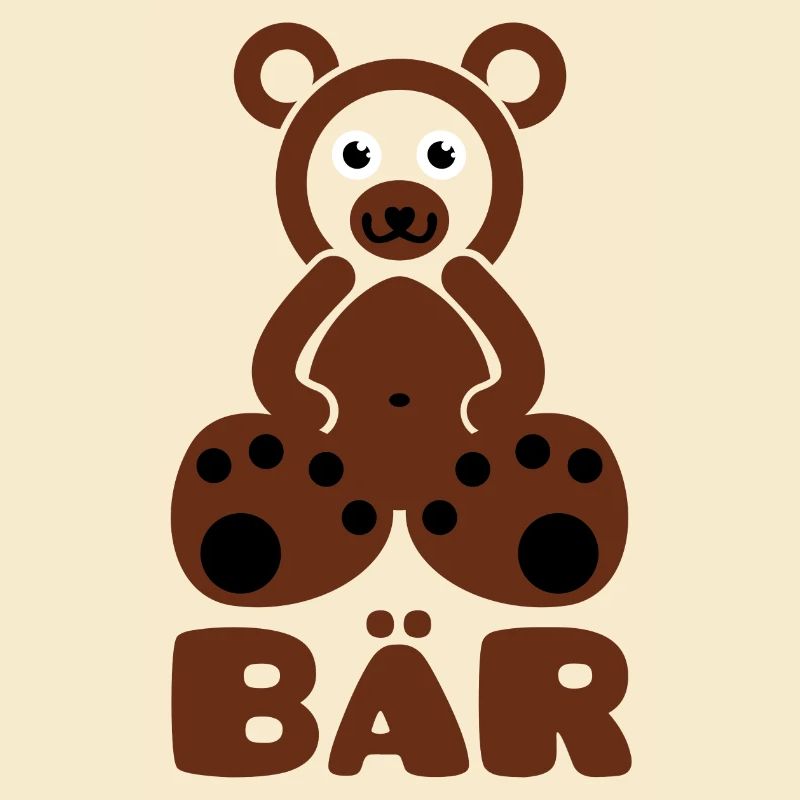 A bear with text