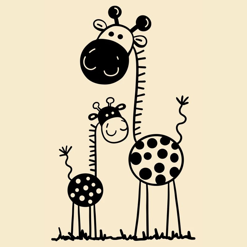 Drôle Girafes