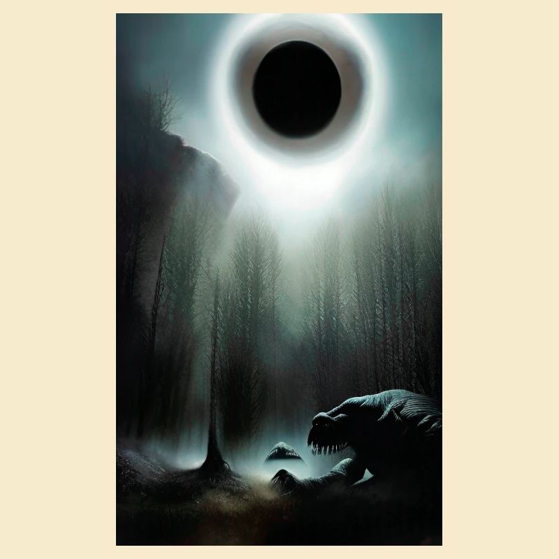 Creepy Horror Comic Alien sur une planète étrange terre