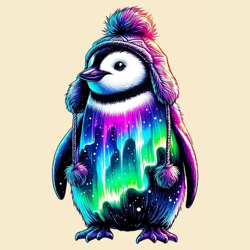 Aurora Borealis Pinguin