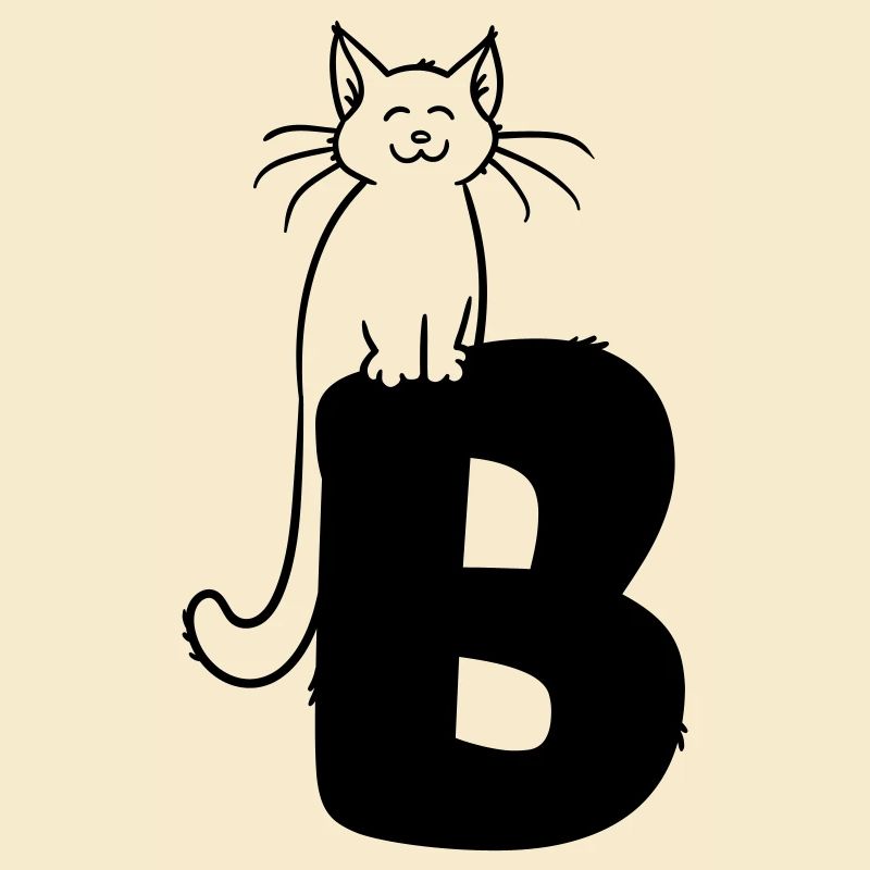 Katze Buchstabe B