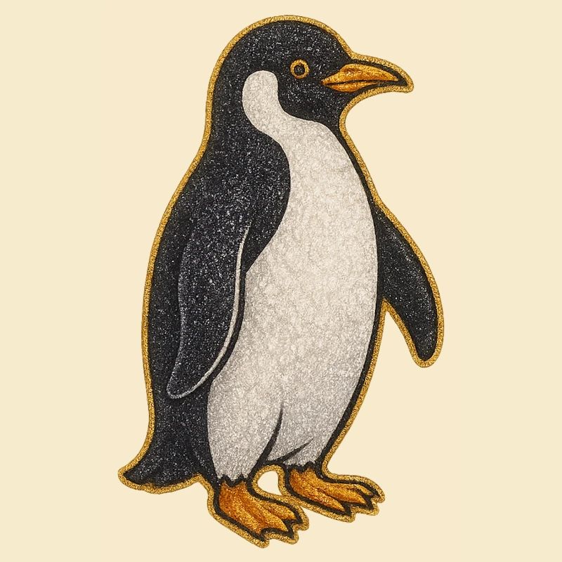 Glittering Penguin Sticker
