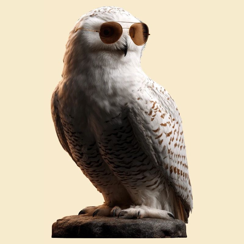 Schneeeule Weiße Eule Kauz Uhu Owl Schnee Eulen