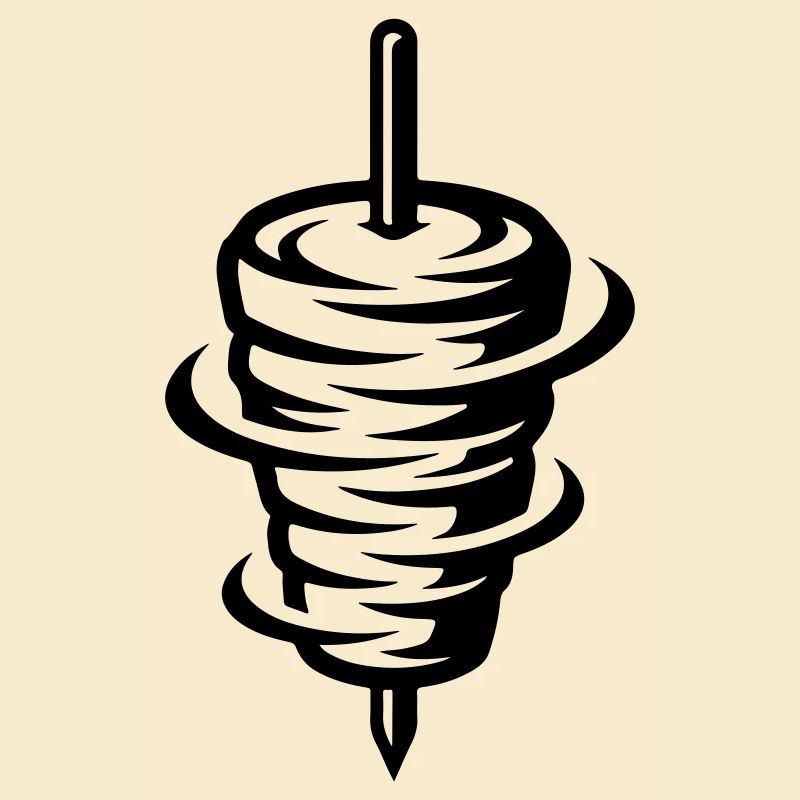 Brochette de doner kebab