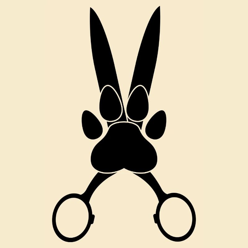 Dog Paw on Scissors