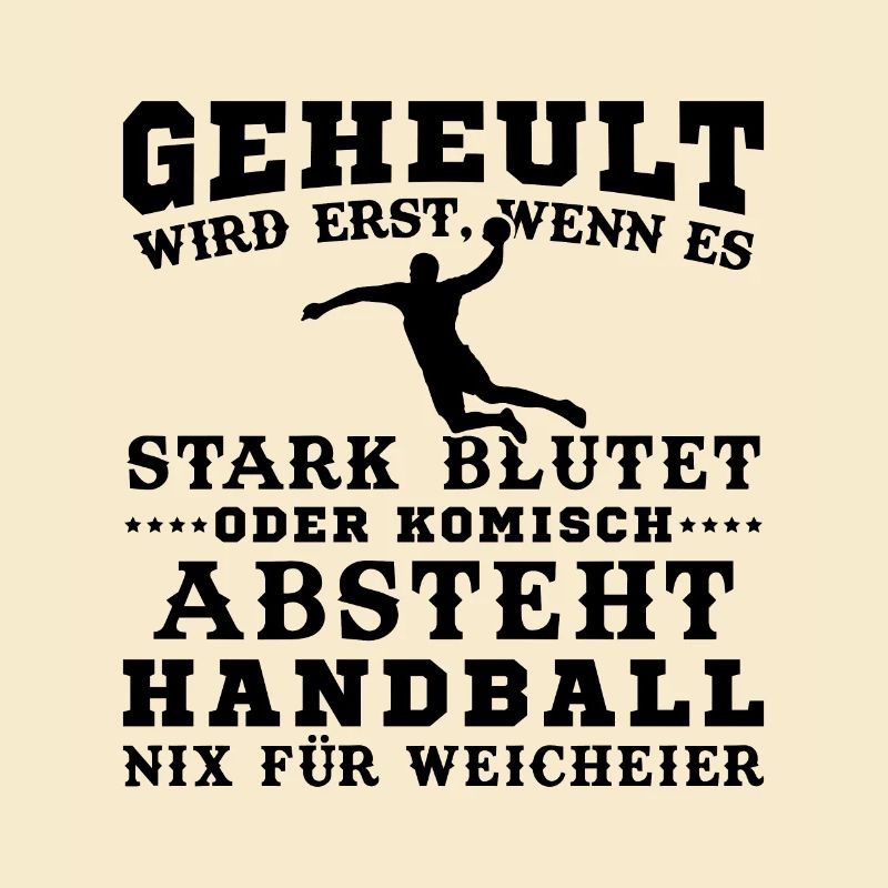 Handball Geheult wird Erst Wenn Es Stark Blutet