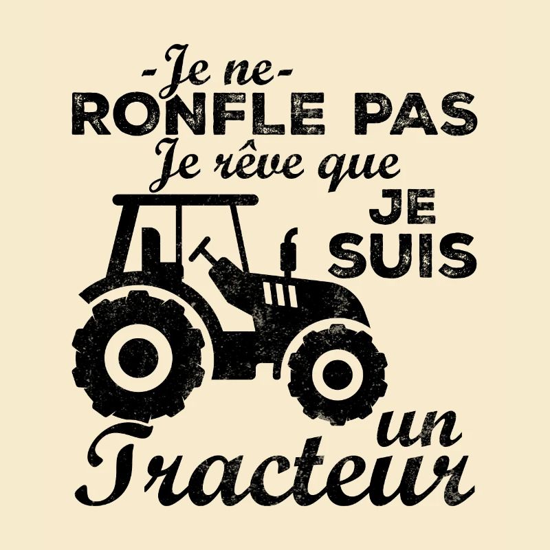 Ich schnarche nicht, ich träume, dass ich ein Traktor bin