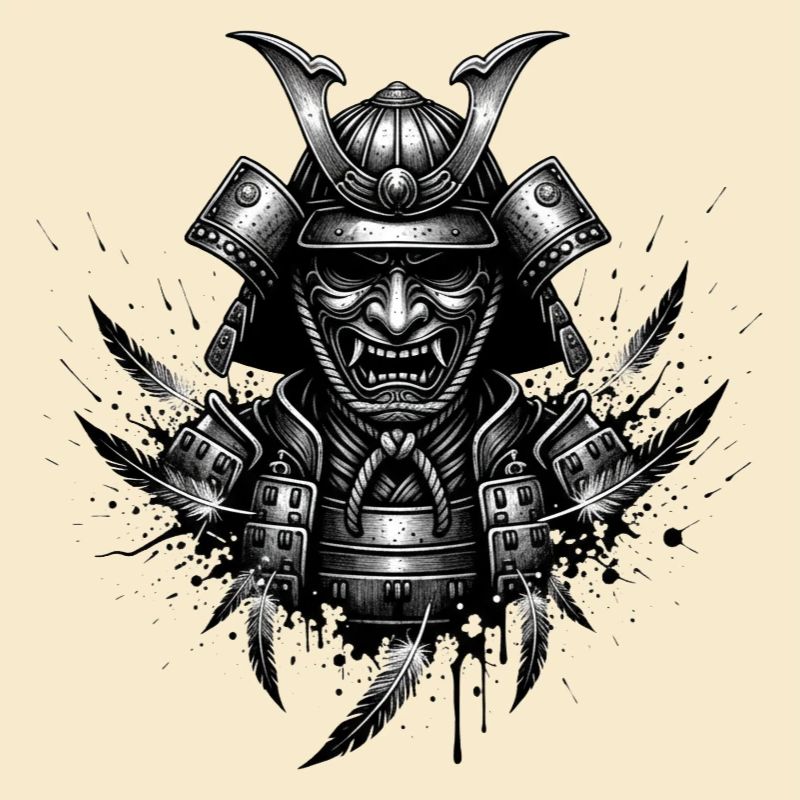Impression du casque de samouraï démoniaque