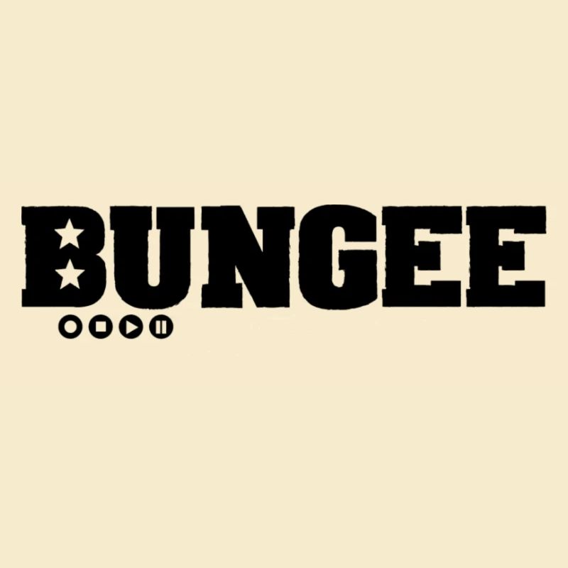 Bungee Logo schwarz