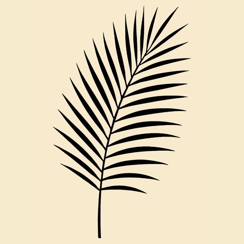 Palm Leaf Silhouette