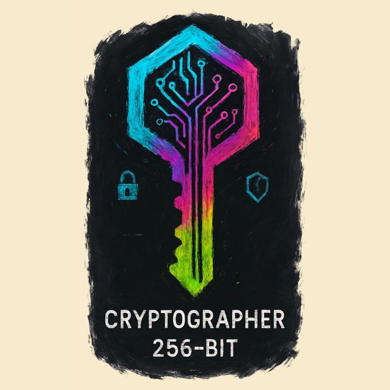 256-Bit-Cybersicherheitskryptograph