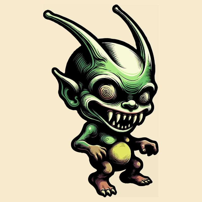 Green Goblin in Retro-Comic Style
