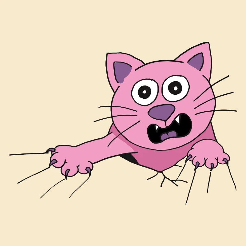 Cat screams for help