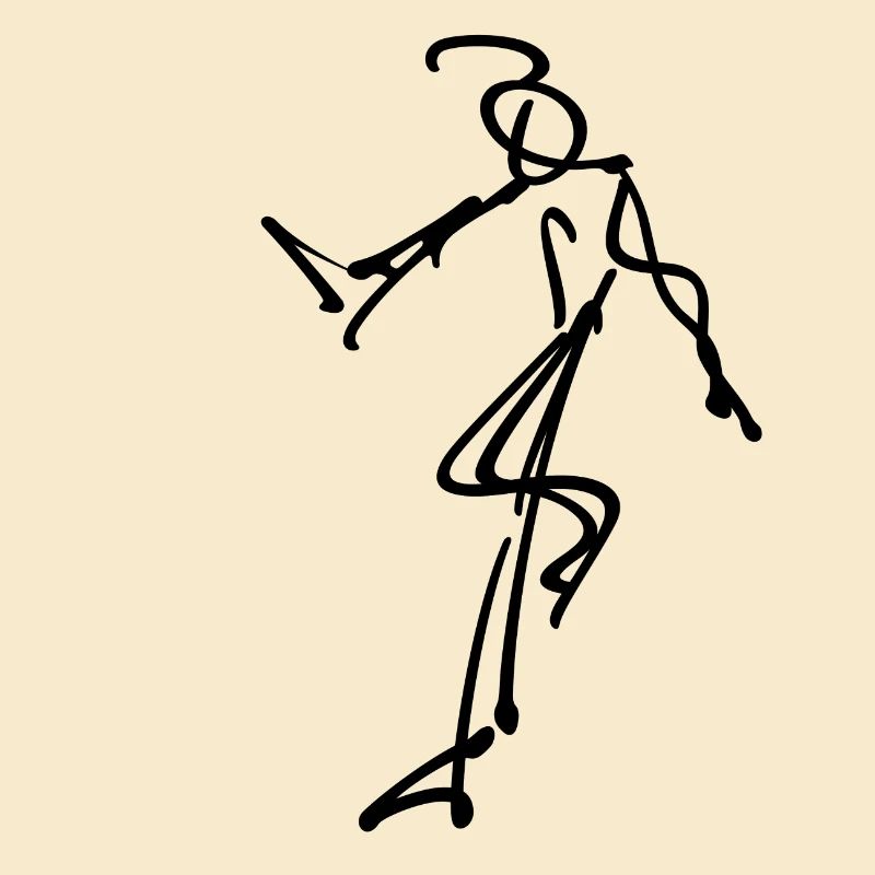 Strichmännchen Tänzer