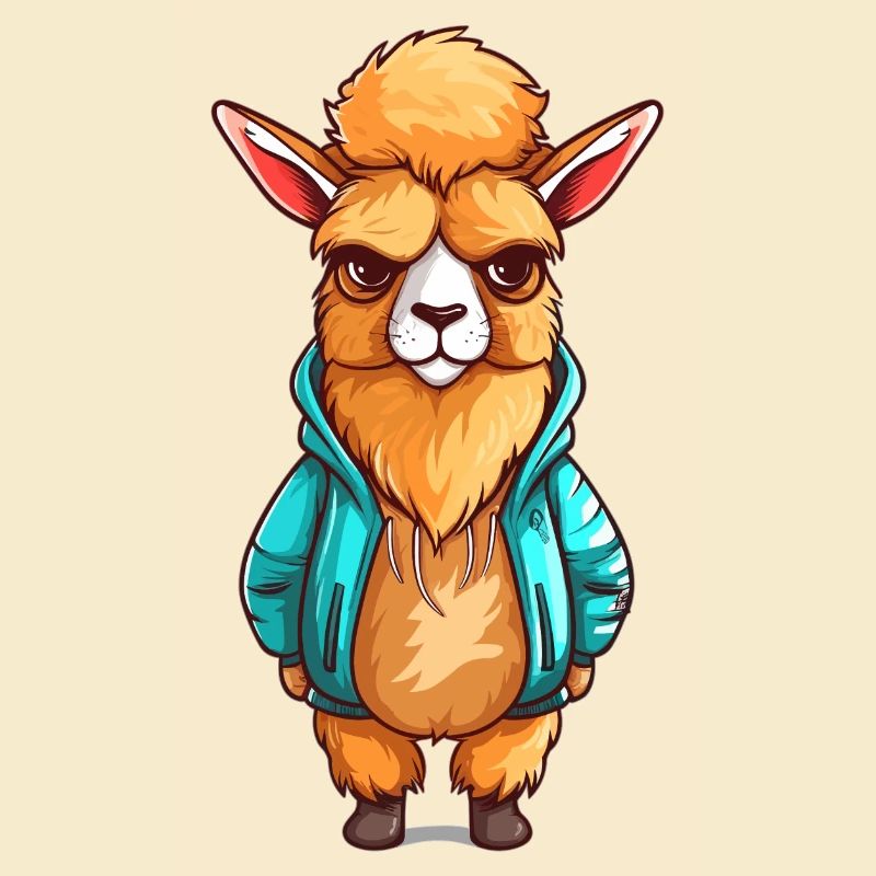 Grumpy llama
