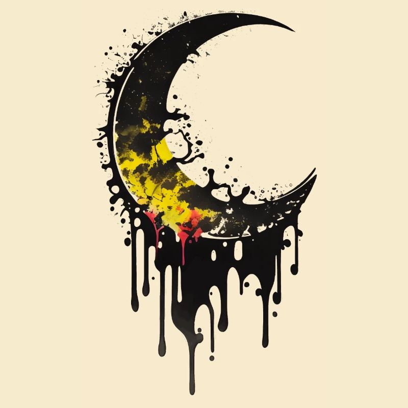 Melting Moon Graffiti