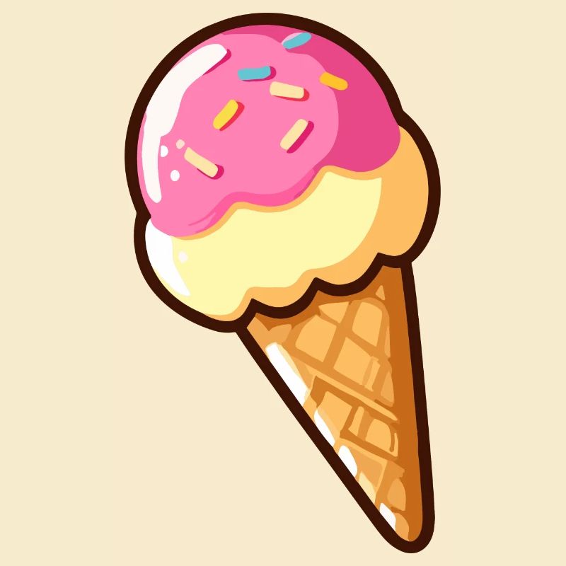 Erdbeer-Vanille-Eis