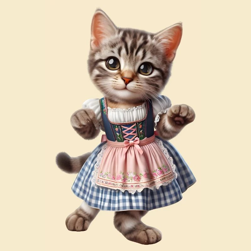 Trachten-Katze