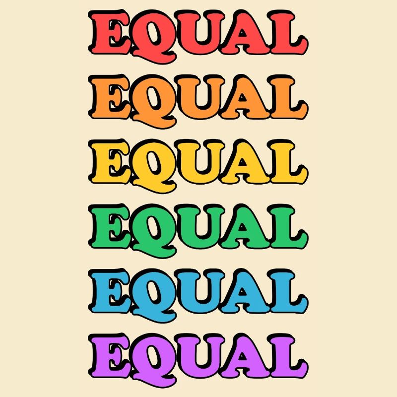 Rainbow Equality Text