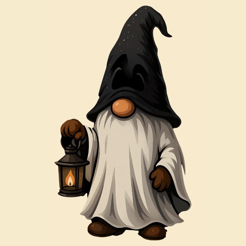Sorcier de conte de fées avec lanterne