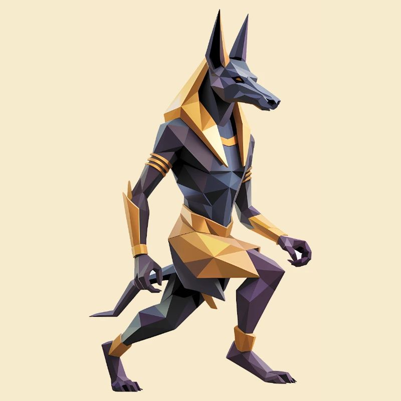 Anubis - Cool Low Poly Logo