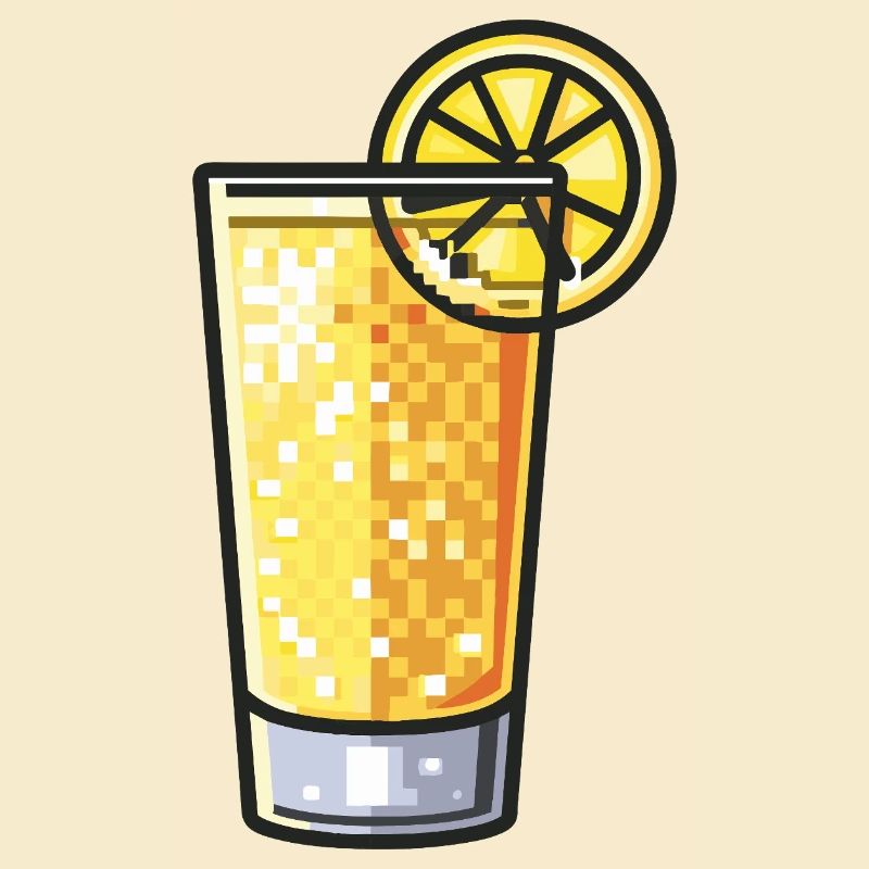 Verre à boisson Pixel Lemon