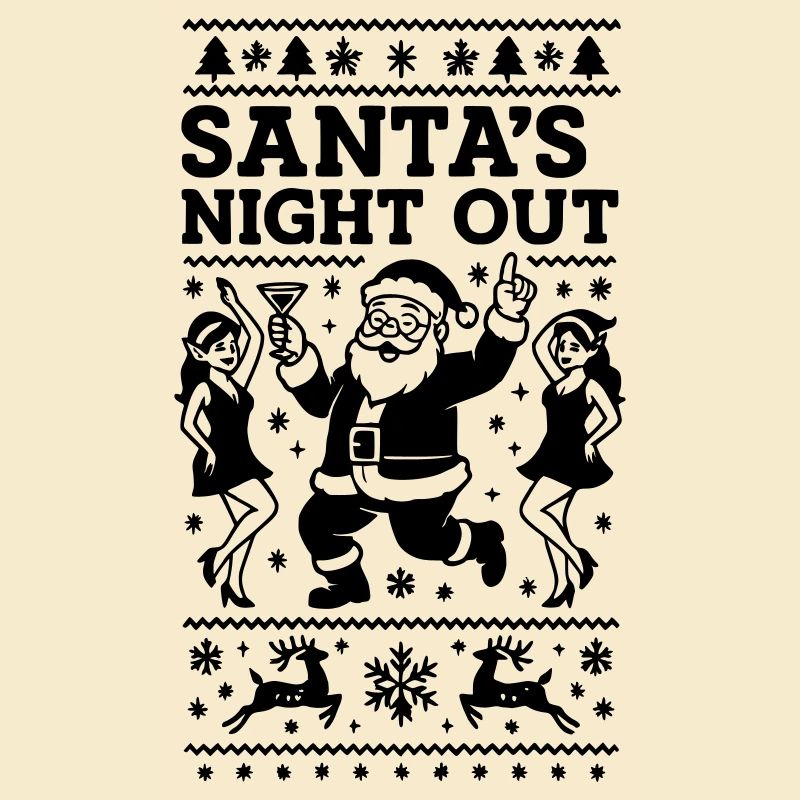 Weihnachtsmann Feier Party
