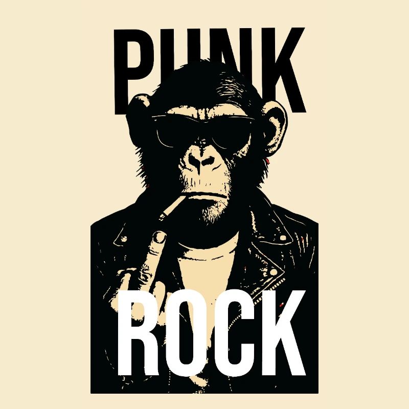 Rock Chimp Rebel Portrait