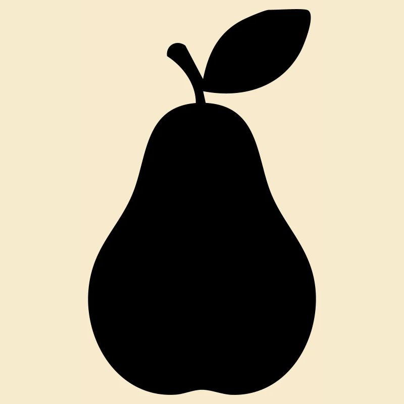 Pear Silhouette – Elegant Fruit Design