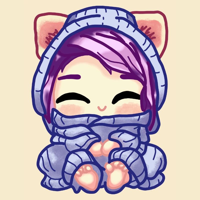 Bequemes Chibi-Mädchen