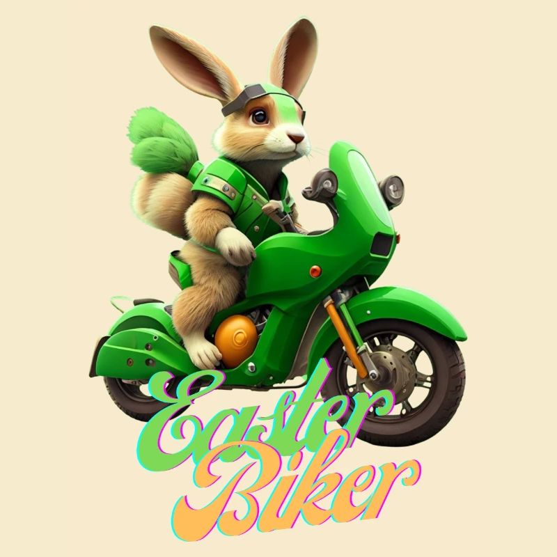 Biker de Pâques - Le lapin de Pâques devient un motard
