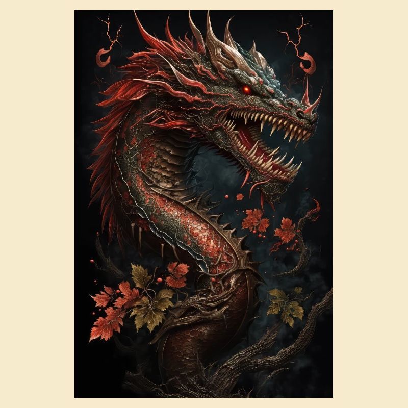 Japanischer Drache Chinesischer Drache