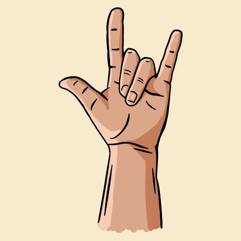 Teufelshörner / Rock'n'Roll / Metall Handgeste