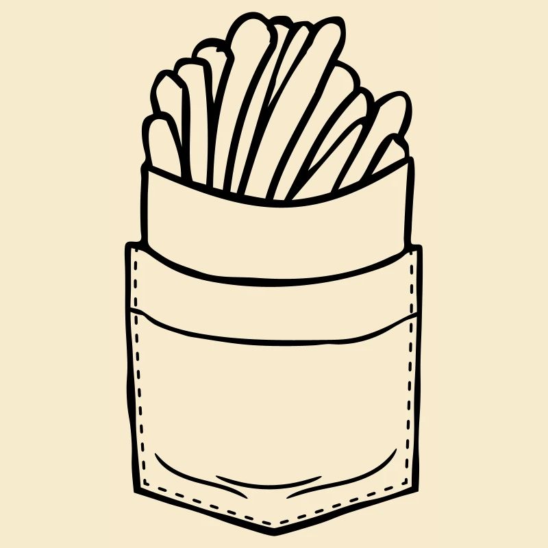 Hemdtasche Pommes Frites