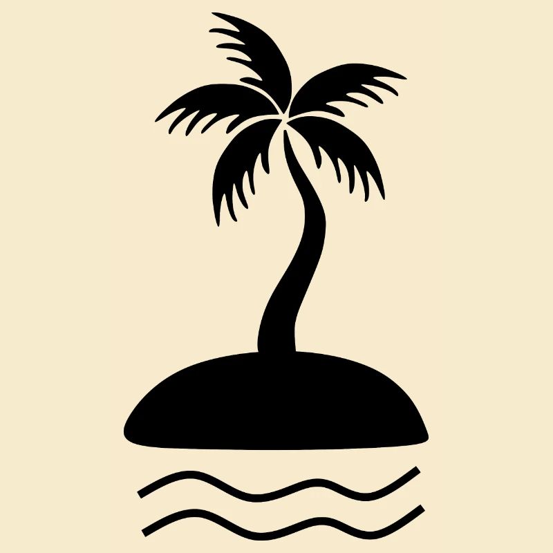Palm Tree Black