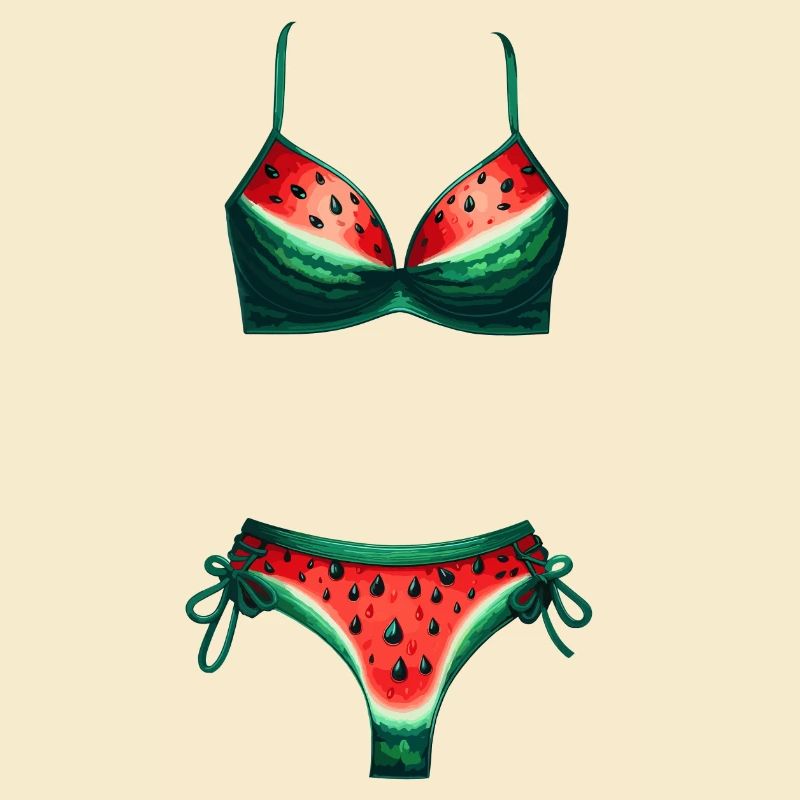 Chemise de bikini pastèque Cadeau pastèque