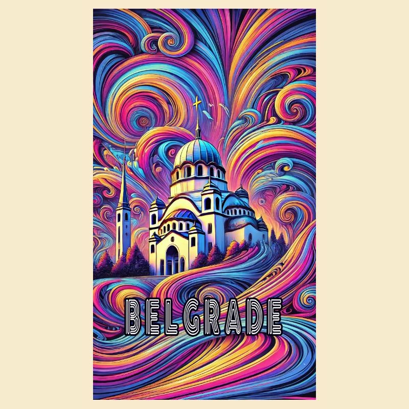 Belgrad Serbien Panorama Design