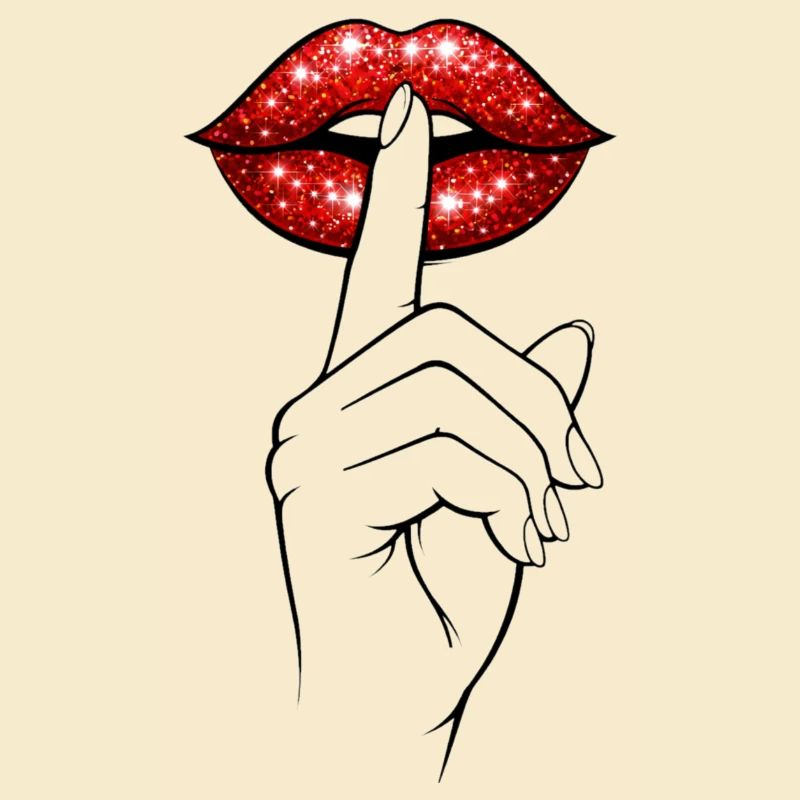 Psst Lips – Mysterious Statement Shirt