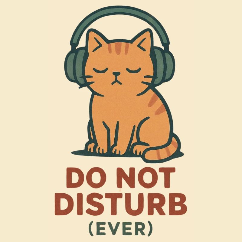 Ne pas déranger les écouteurs pour chats