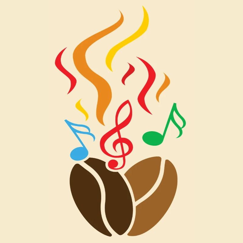 Kaffeebohnen mit Noten