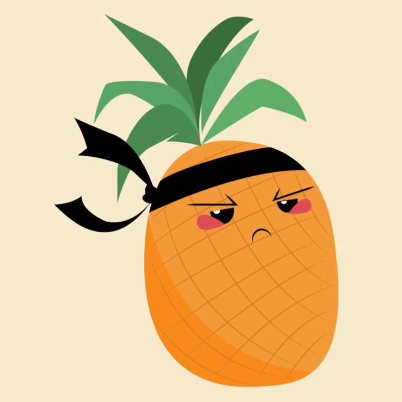 Ninja Pineapple - Fruity Warrior