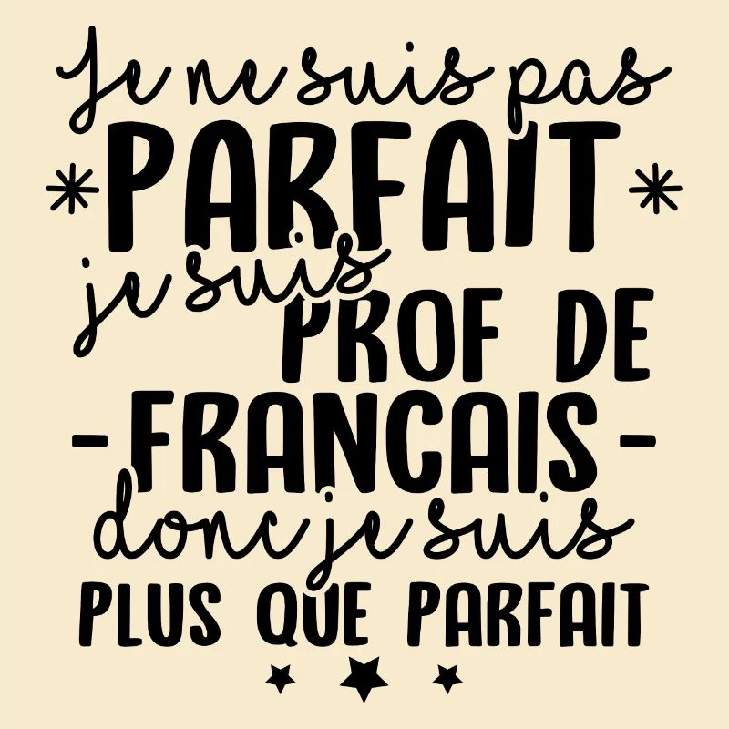 Je suis prof de francais
