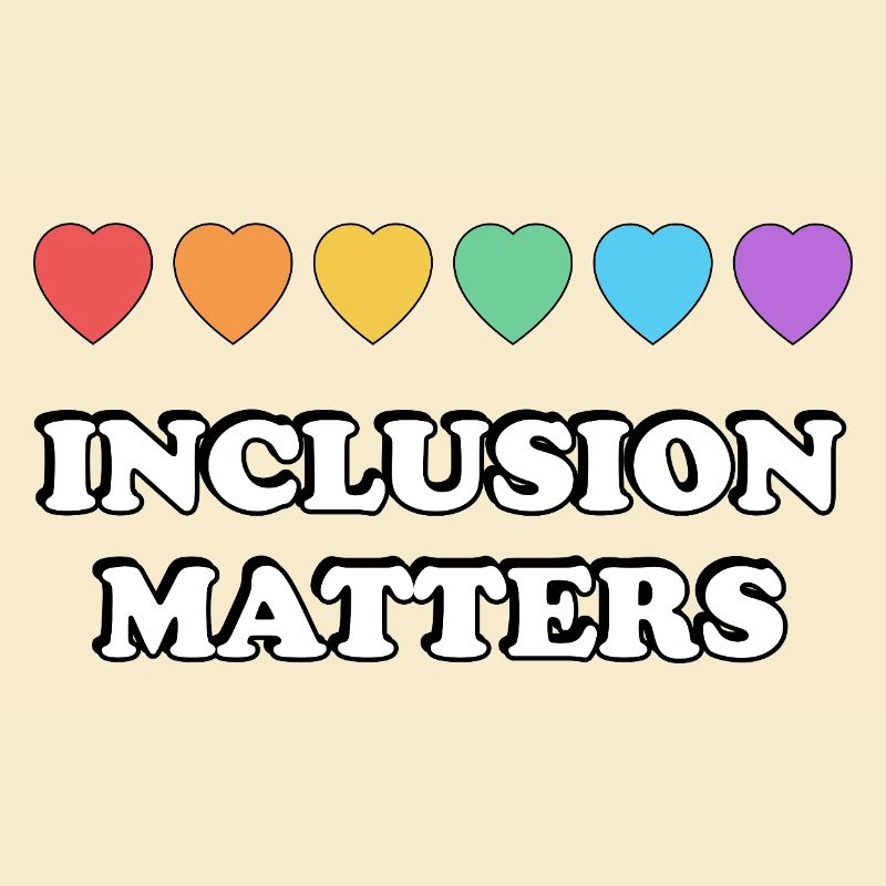 L’inclusion, c’est important Rainbow Hearts