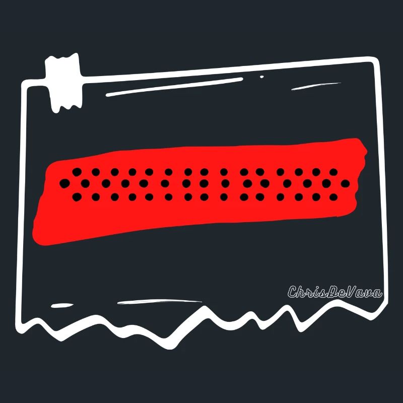 dots on red background